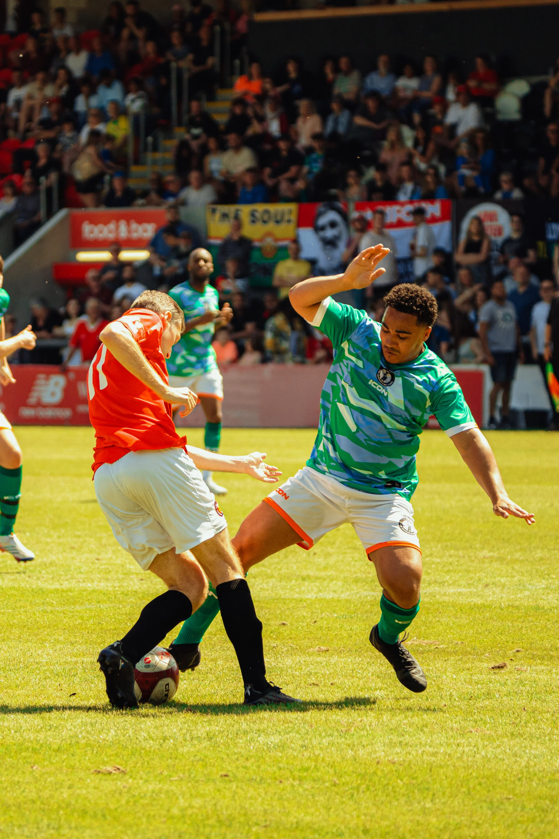 Player at the charity match
